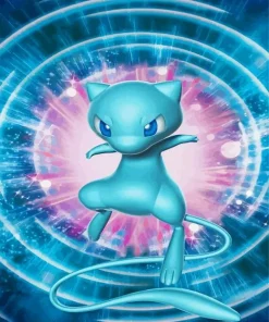 Blue Mew Pokemon Diamond Painting