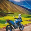Blue Motorcycle Diamond Painting