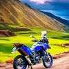 Blue Motorcycle Diamond Painting