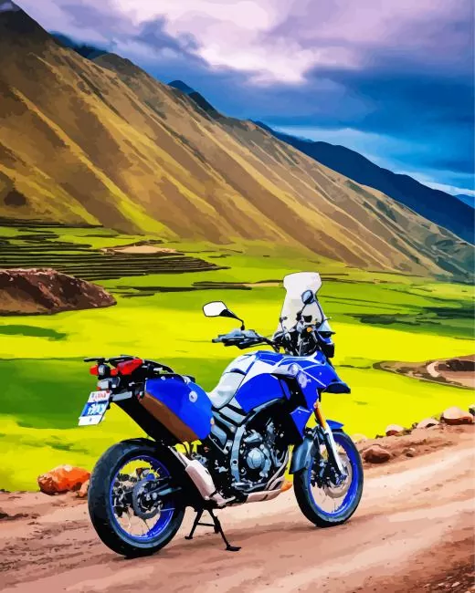 blue motorcycle Diamond Paintings Blue Motorcycle Diamond Painting