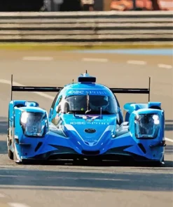 Blue Race Car Diamond Painting