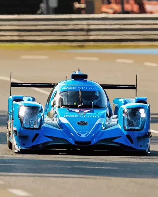 blue race car Diamond Paintings Blue Race Car Diamond Painting
