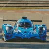 Blue Race Car Diamond Painting