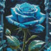 Blue Rose Flower Diamond Painting