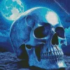 Blue Skull Head Diamond Painting