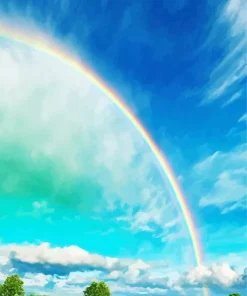 Blue Sky Rainbow Diamond Painting