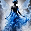 Blue Smoke Fairy Diamond Painting