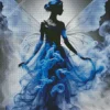 Blue Smoke Fairy Diamond Painting