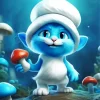 Blue Smurf Cat Diamond Painting