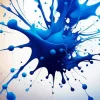 Blue Splatter Diamond Painting