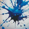 Blue Splatter Diamond Painting