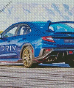 Blue Subaru Wrx Diamond Painting