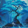 Blue Tree Diamond Painting