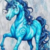 Blue Unicorn Diamond Painting