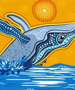 Blue Whale Art Diamond Painting
