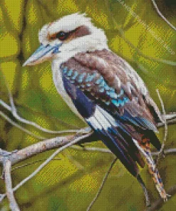 Blue Winged Kookaburra Diamond Painting