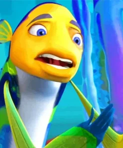 Blue Yellow Fish Oscar Diamond Painting