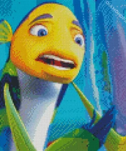 Blue Yellow Fish Oscar Diamond Painting