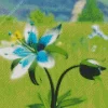 Blue Zelda Flower Diamond Painting