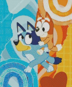 Bluey And Bingo Diamond Painting