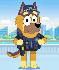 Bluey German Shepherd Diamond Painting