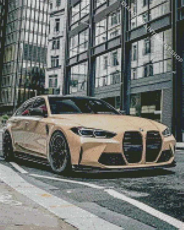 bmw sand color Diamond By Numbers Bmw Sand Color Diamond Painting
