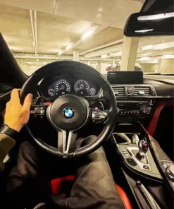Bmw Steering Wheel With Hand Diamond Painting
