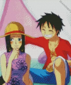 Boa Hancock And Luffy Diamond Painting