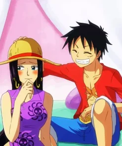 Boa Hancock And Luffy Diamond Painting