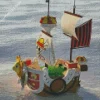 Boat From One Piece Diamond Painting