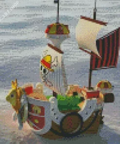 Boat From One Piece Diamond Painting
