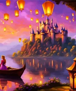 Boat From Tangled Diamond Painting