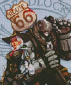 Bob From Overwatch And Ashe Diamond Painting