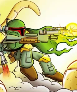 Boba Fett Illustration Diamond Painting