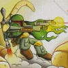 Boba Fett Illustration Diamond Painting