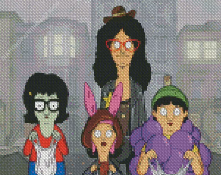 bobs burgers halloween Diamond Paints Bobs Burgers Halloween Diamond Painting