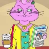 Bojack Horseman Princess Carolyn Diamond Painting