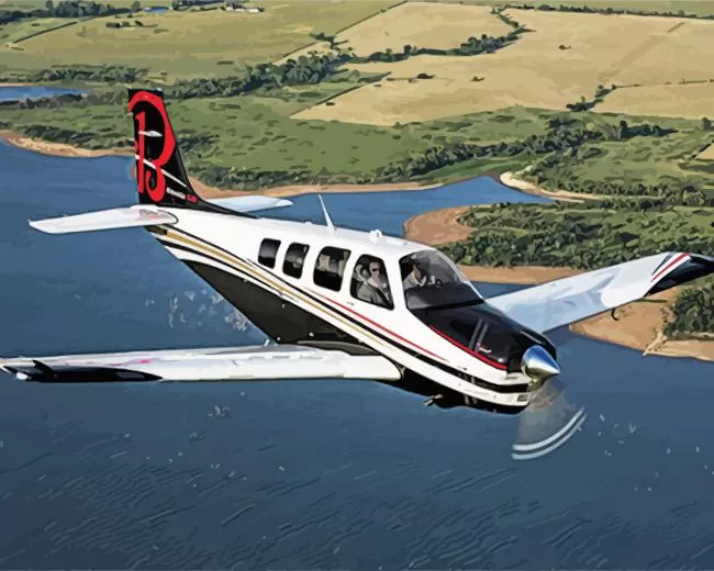 bonanza flying Diamond By Numbers Bonanza Flying Diamond Painting