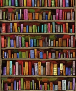 Book Shelf Diamond Painting