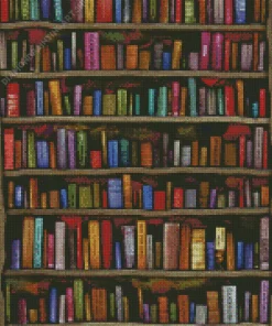 Book Shelf Diamond Painting