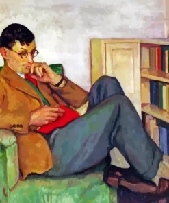 Bookish Man Diamond Painting