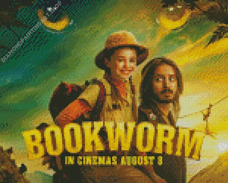 bookworm movie Diamond With Numbers Bookworm Movie Diamond Painting