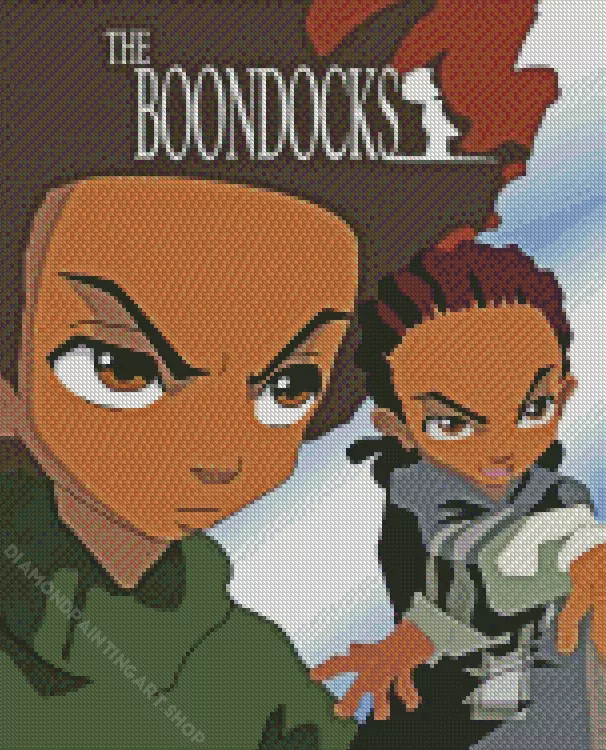 boondocks poster Diamond With Numbers Boondocks Poster Diamond Painting