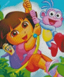 Boots And Dora Diamond Painting