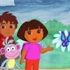 Boots Dora And Diego Diamond Painting