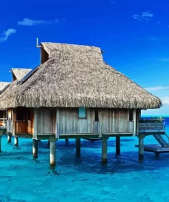 Bora Bora Huts Diamond Painting
