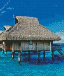 Bora Bora Huts Diamond Painting