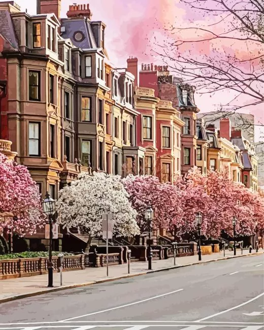 boston streets Diamond Paints Boston Streets Diamond Painting