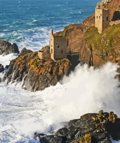Botallack Tin Mine Coastline Diamond Painting
