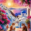 Bougainvillea Santorini Diamond Painting